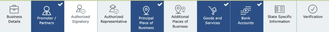 On the next page select the Authorised Signatory tab as shown below
=